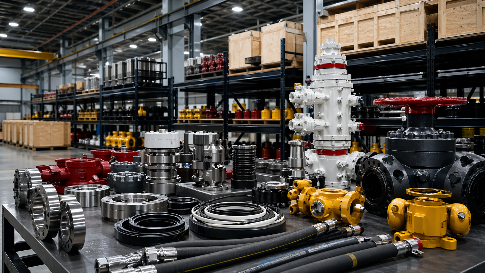 Oilfield equipment and organized industrial supply inventory